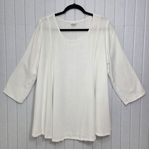 Et Lois Elegant White Women's Blouse Size‎ XL